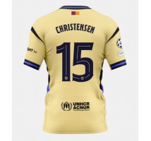 Barcelona Andreas Christensen #15 Koszulka Wyjazdowa 2025-26 Krótki Rękaw